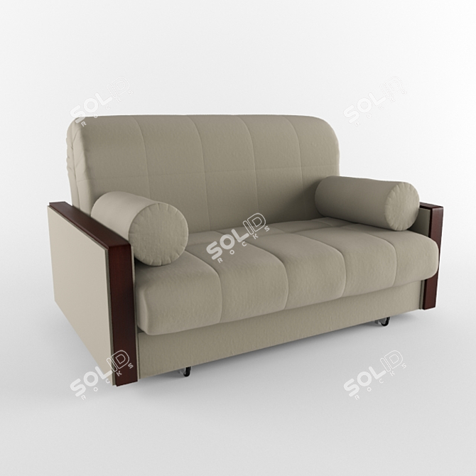 Elegant Milena Sofa: Comfort Redefined 3D model image 1