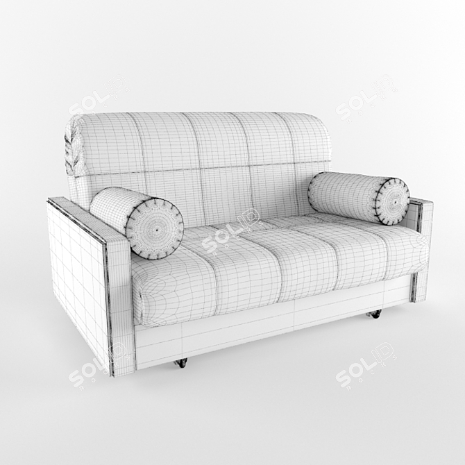 Elegant Milena Sofa: Comfort Redefined 3D model image 3