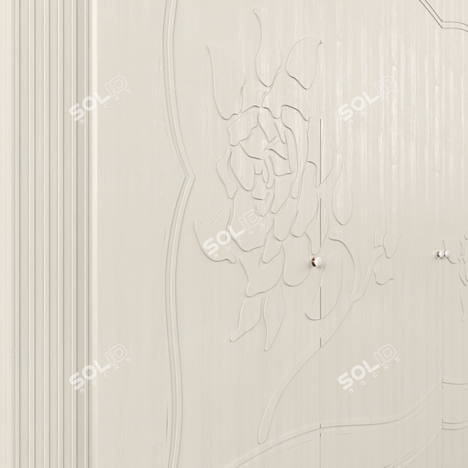 Benedetti Flores Wardrobe: Elegant Italian Design 3D model image 2
