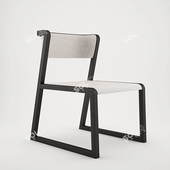 Modern Ming Dinning Chair 3D model image 1