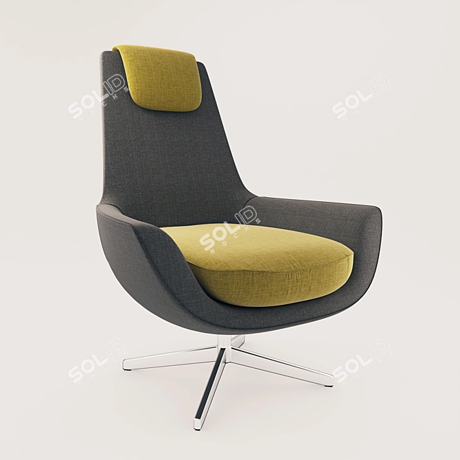 Brune Lou: Versatile German-Made Chair 3D model image 1