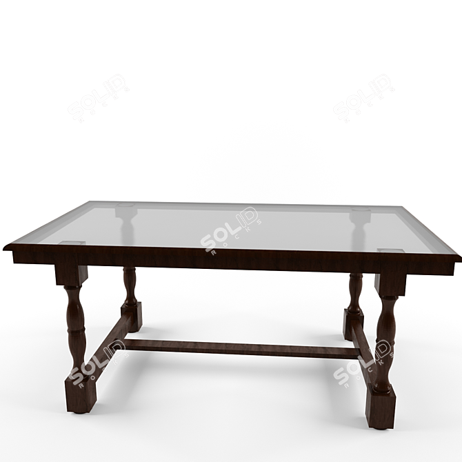 Contemporary Table 3D model image 1