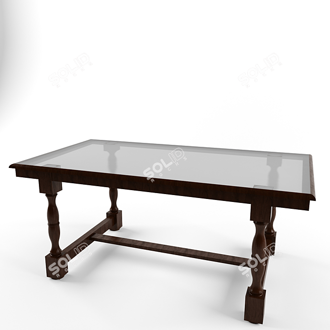Contemporary Table 3D model image 2
