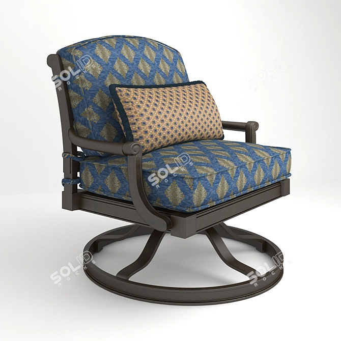 Sedona Swivel Chair: Stylish comfort! 3D model image 1