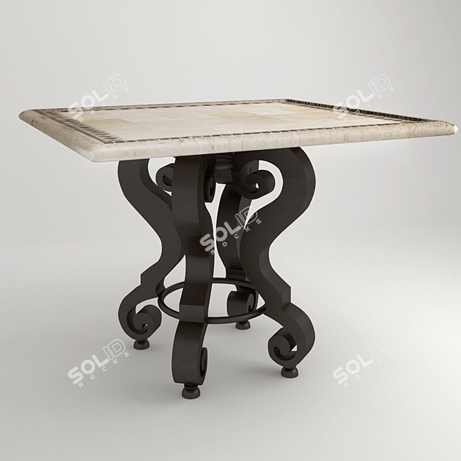 Natural Stone Table: Kingstown Sedona 3D model image 2