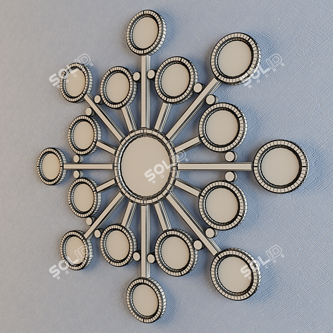 Elegant Orion Mirror 3D model image 3