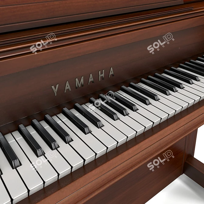 Yamaha M2 SM Acoustic Piano 3D model image 2