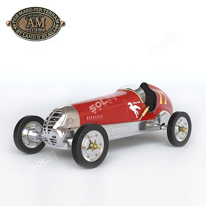 Authentic Models Spindizzy 1:8 Aluminum Super Car 3D model image 1