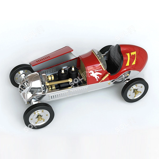 Authentic Models Spindizzy 1:8 Aluminum Super Car 3D model image 3