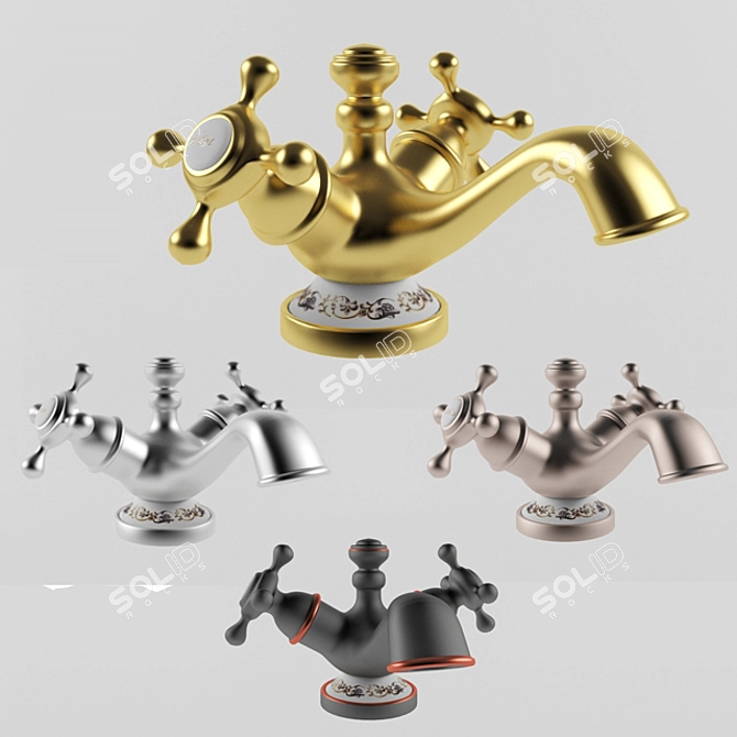 Gerhans Caissa 11001 - Elegant Basin Mixer 3D model image 1