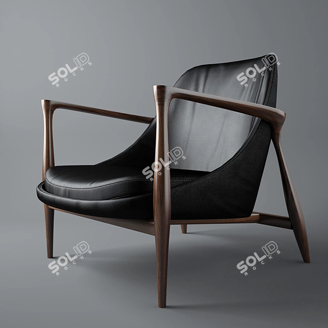 Elegance in Every Detail: Elisabeth Chairs 3D model image 1