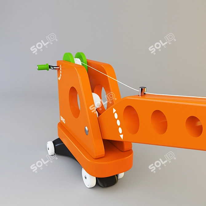  Mini Crane Toy 3D model image 2