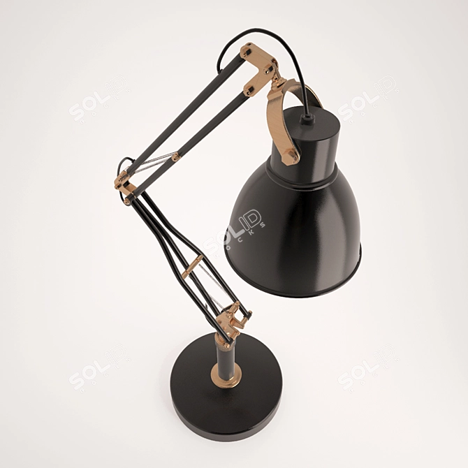 Title: Vintage Studio Task Table Lamp 3D model image 2