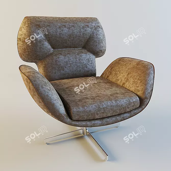 Italian IL Loft Helen Poltroncina: Elegant and Stylish Chair 3D model image 1