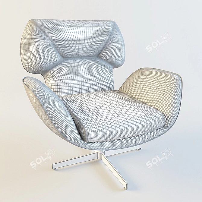 Italian IL Loft Helen Poltroncina: Elegant and Stylish Chair 3D model image 2