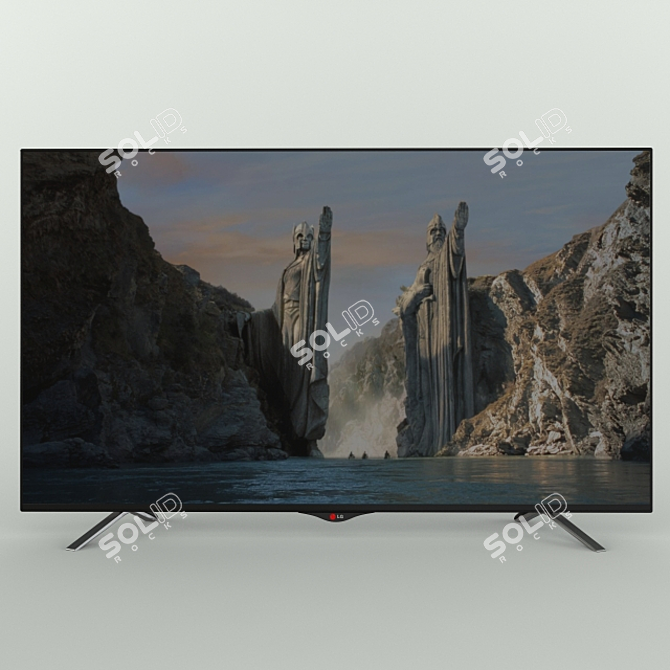 Premium 55" LG & Samsung TVs 3D model image 1