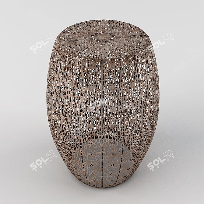 Compact and Sturdy Side Table 3D model image 2