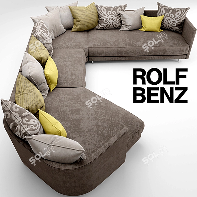 Modern and Stylish Sofa ROLF BENZ ONDA 3D model image 2