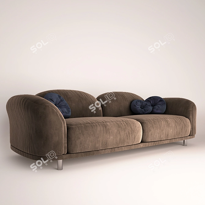  Heavenly Comfort: Cloud Sofa 3D model image 1