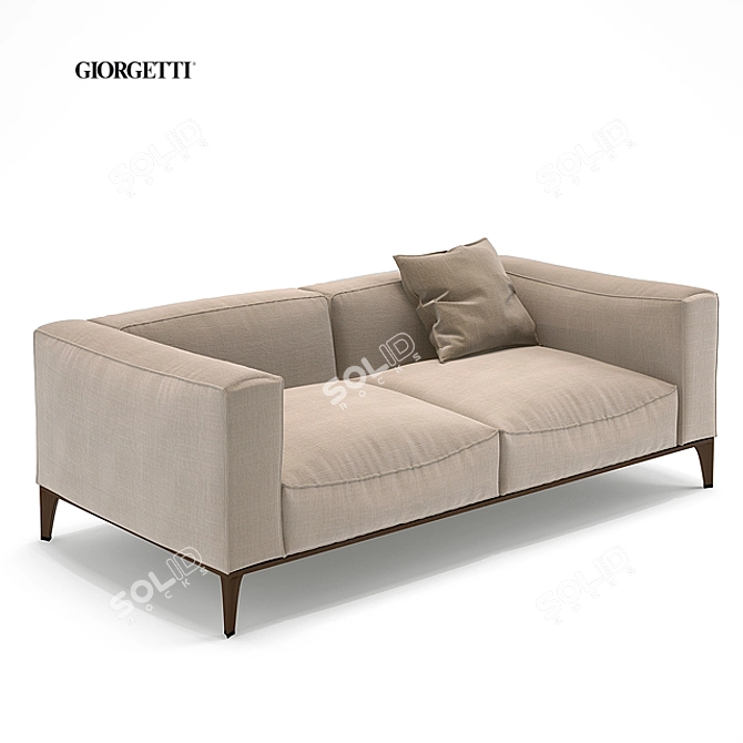 Luxurious Giorgetti Aton 2-Seater 3D model image 1