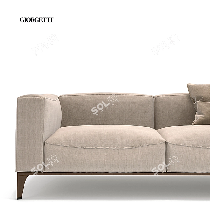 Luxurious Giorgetti Aton 2-Seater 3D model image 2