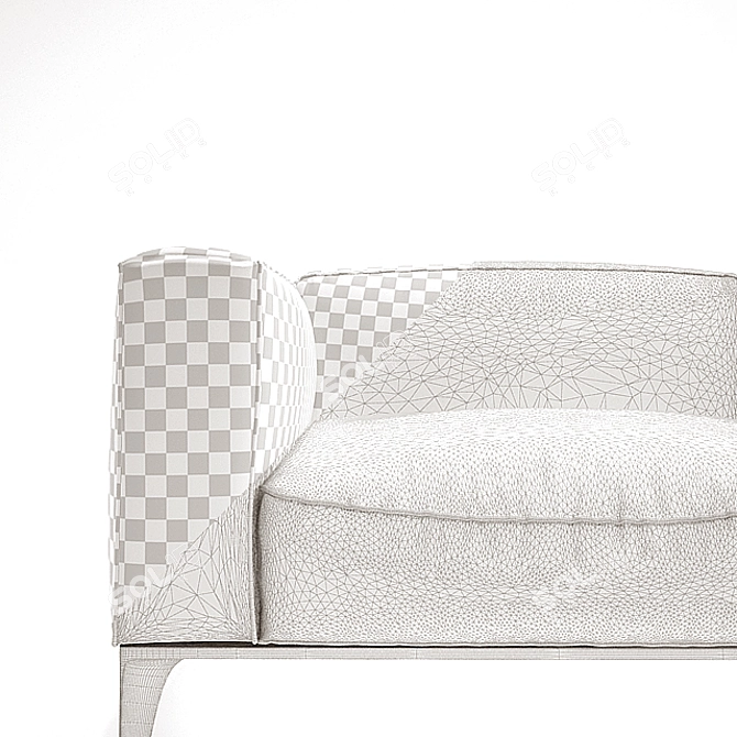 Giorgetti Aton Chair: Sleek and Stylish 3D model image 3
