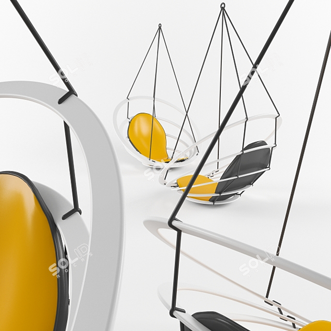 Circa Hanging Chair: Modern Bliss 3D model image 1