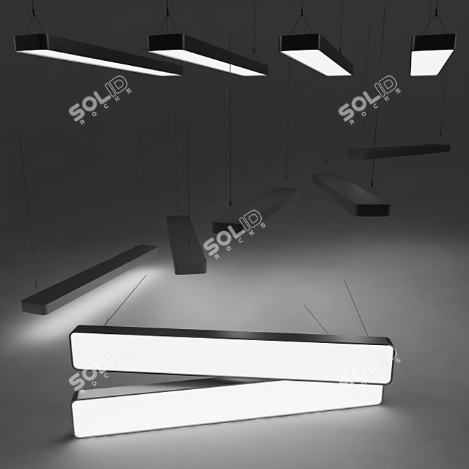 Sleek Caleo-P1 Light Fixture 3D model image 1