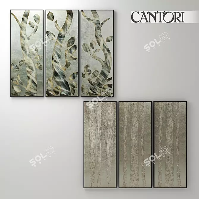 Enchanting Forest Fronda: Cantori Paintings 3D model image 1