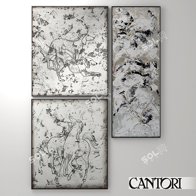 CANTORI Masterpieces: Horses in Motion 3D model image 1