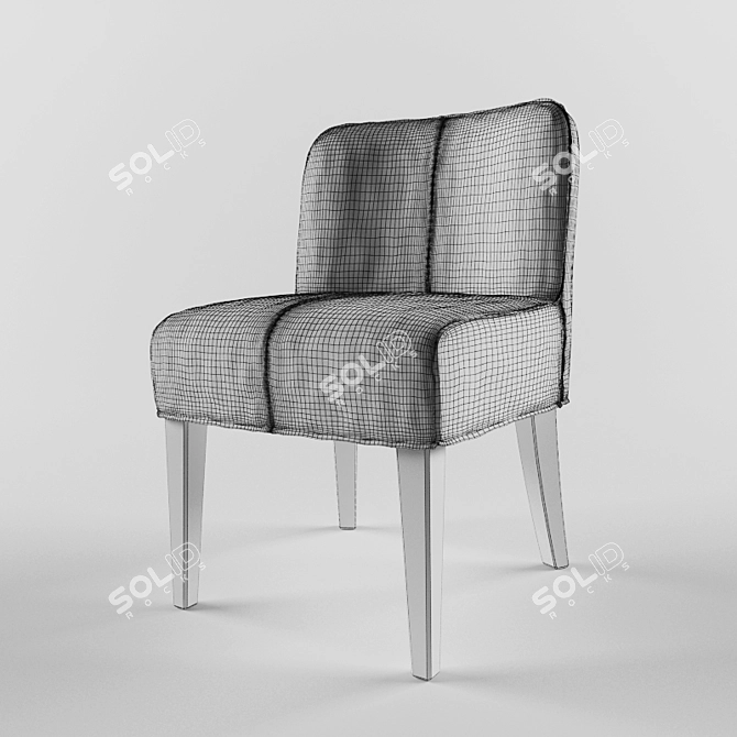 Stylish Barnes Dining Chair 3D model image 3