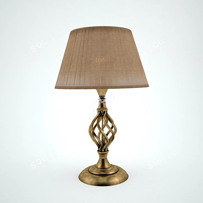 Sleek Desk Lamp 3D model image 1