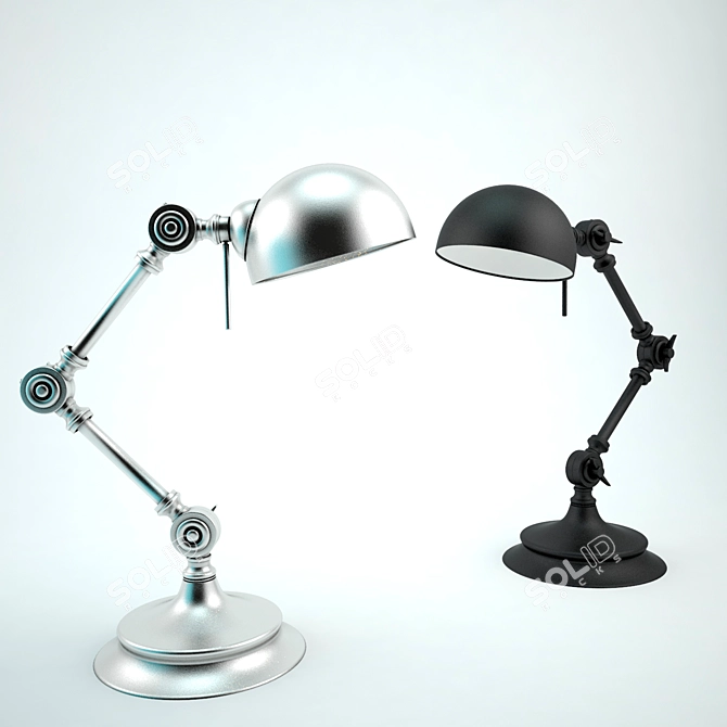 Elegant Desk Lamp 3D model image 1