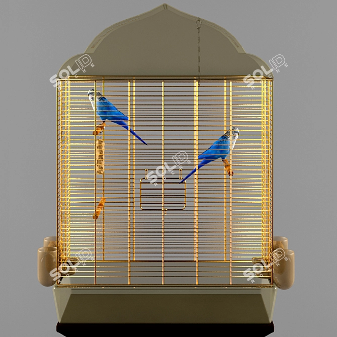 Parrot Cage 2: Spacious and Secure 3D model image 1