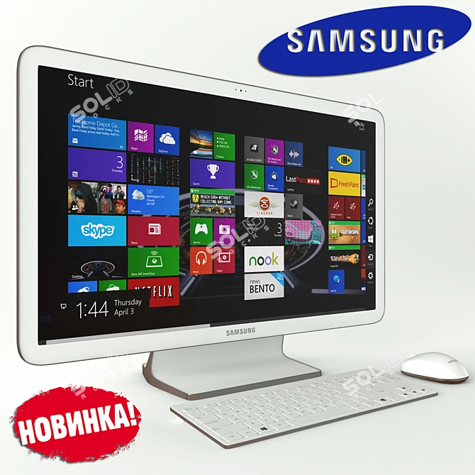 Samsung ATIV One7 2014: Sleek All-in-One 3D model image 1