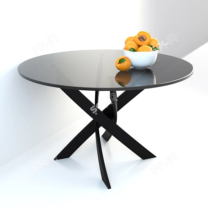 Bontempi Barone Dining Table 3D model image 1