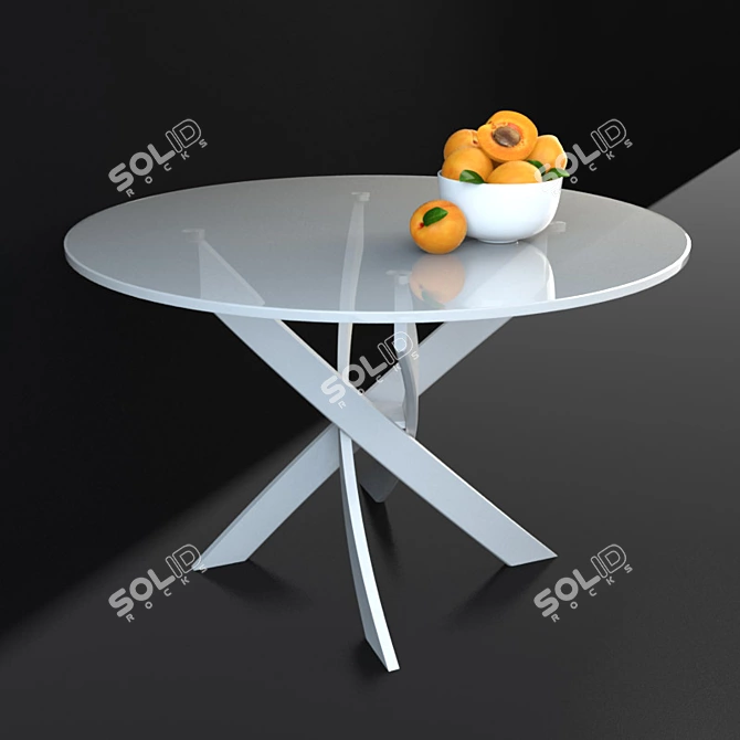 Bontempi Barone Dining Table 3D model image 2