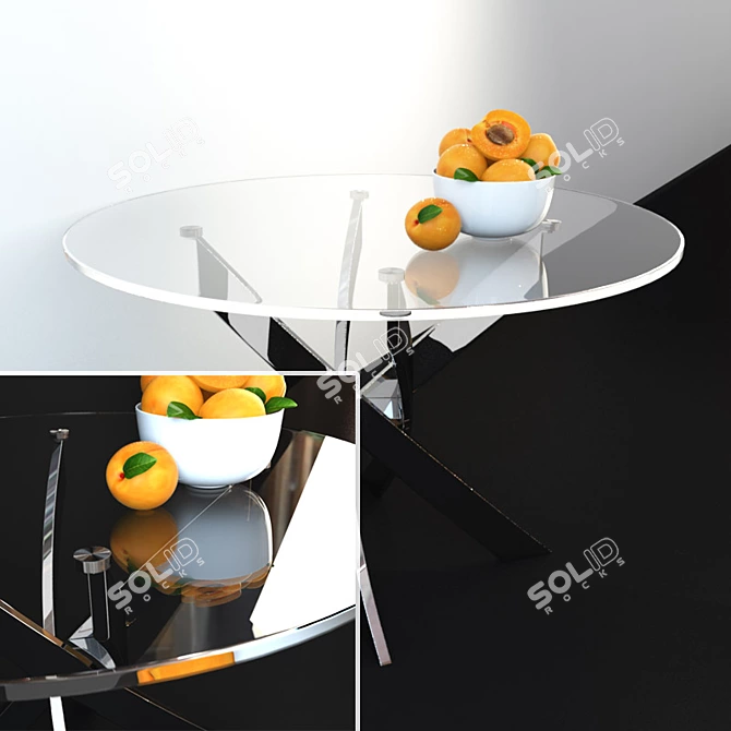 Bontempi Barone Dining Table 3D model image 3