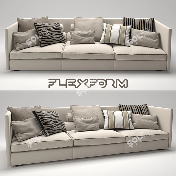 Oltre Sofa: Luxurious and Versatile 3D model image 2
