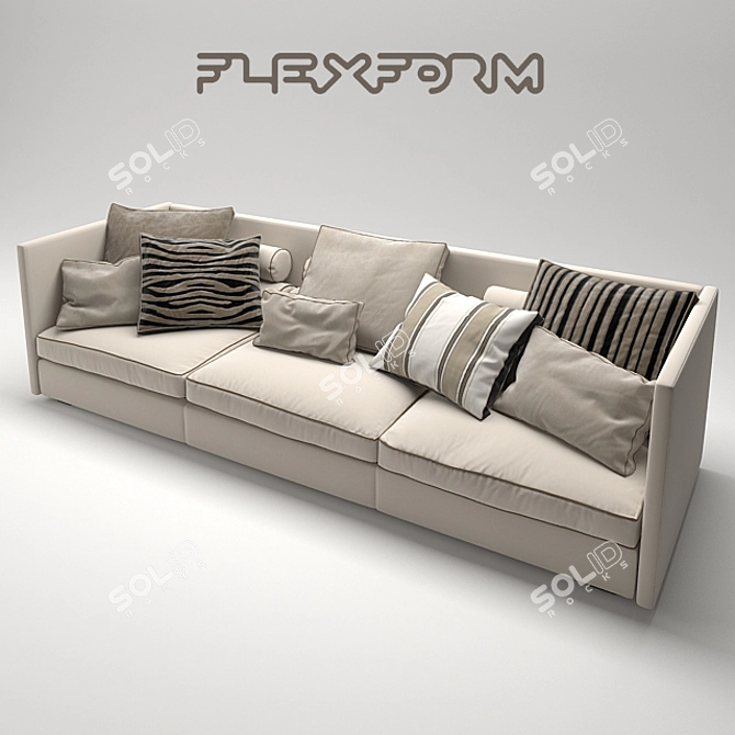 Oltre Sofa: Luxurious and Versatile 3D model image 3