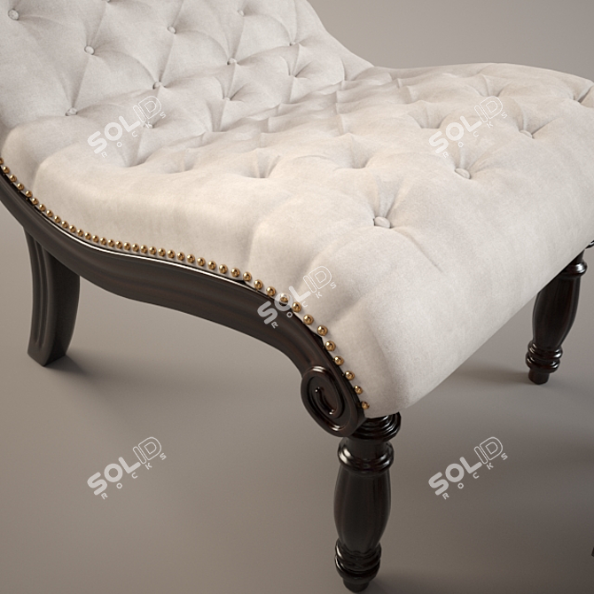 Elegant Accent Lounge Chair 3D model image 2