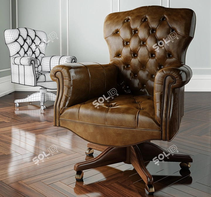 ErgoFlex Executive Office Chair 3D model image 1