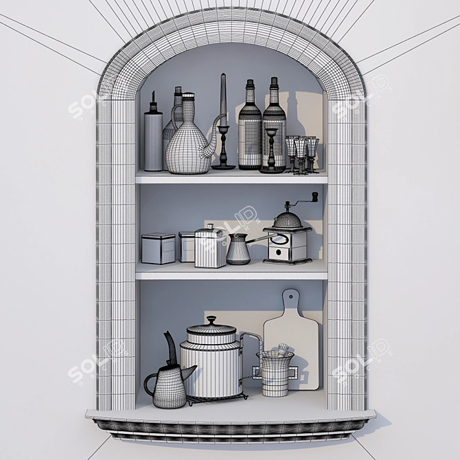 Versatile Kitchen Essentials 3D model image 2