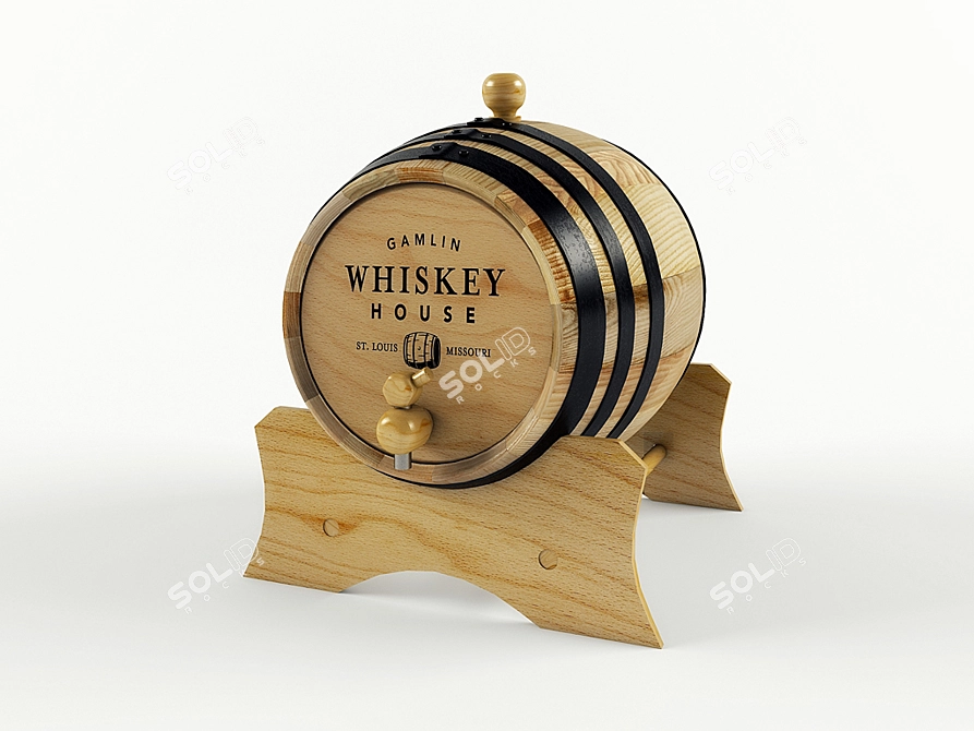 Barrel-Aged Whiskey: Oak Bliss 3D model image 2