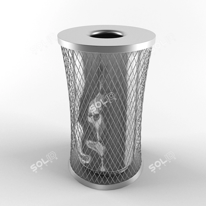 Outdoor Trash Bin 3D model image 1