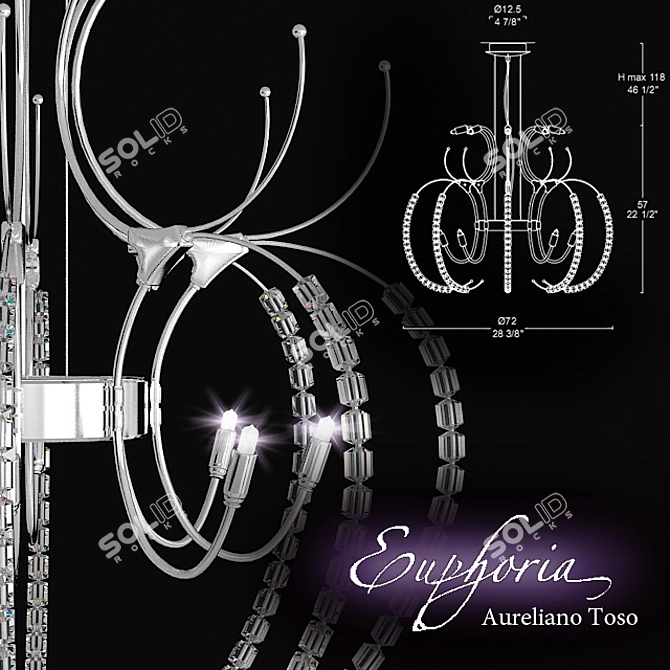 Aureliano Toso Euphoria: Exquisite Glass Art. 3D model image 2