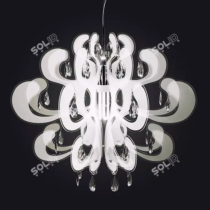 Sleek Transparent Lamp 3D model image 1