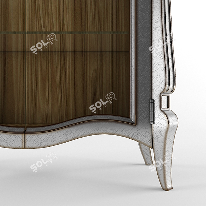 FM Cezanne Glass Showcase - Elegant Italian Design 3D model image 2