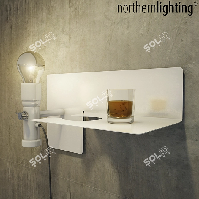 Minimalist Nordic Lamp: Northernlighting_sunday 3D model image 1