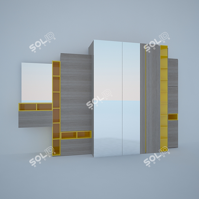 Modular Hallway Furniture: Diadkova Brio 3D model image 2